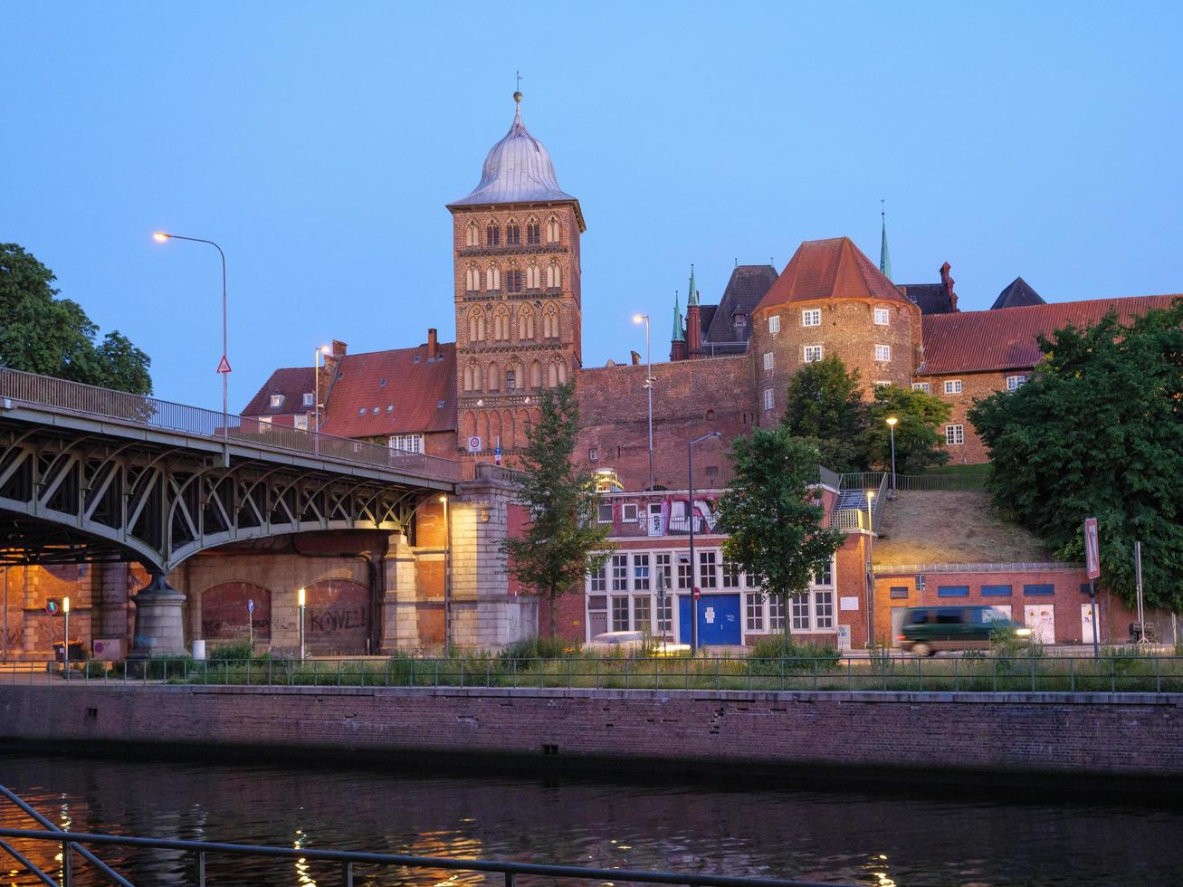 Lubecca, Germania, 2020-il città di Lubecca a il baltico mare nel Germania foto