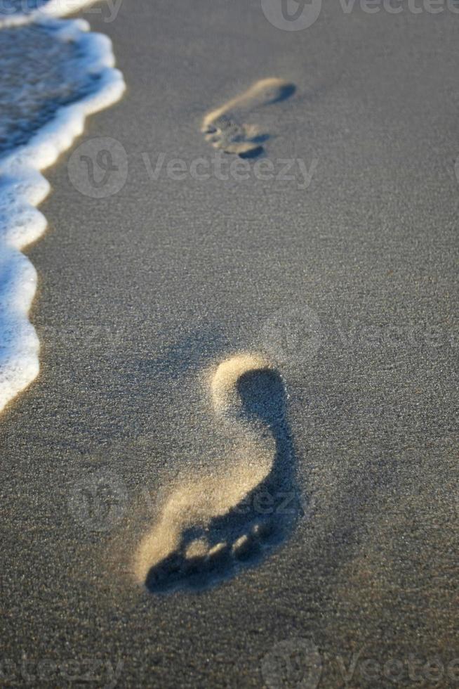 impronte di sabbia foto