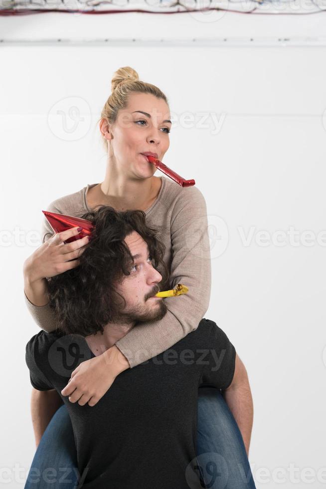 romantico coppia festeggiare foto