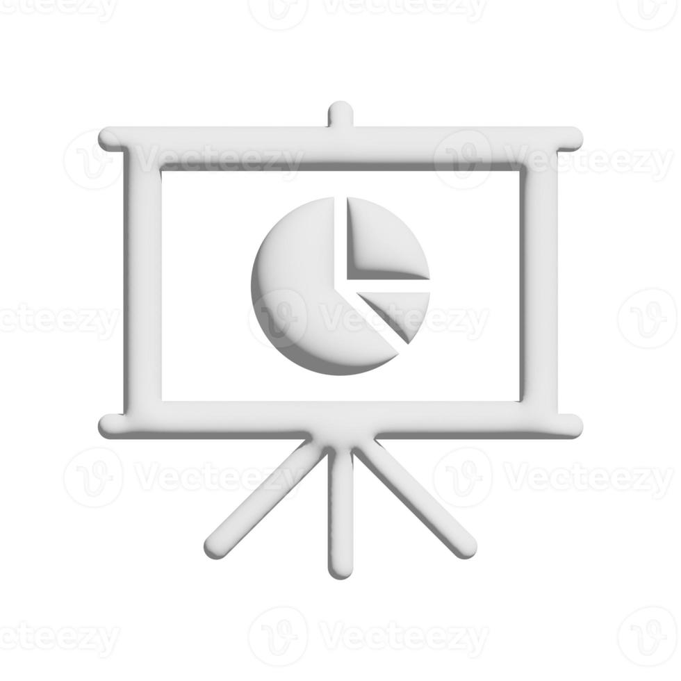 torta grafico presente icona 3d design per applicazione e sito web presentazione foto