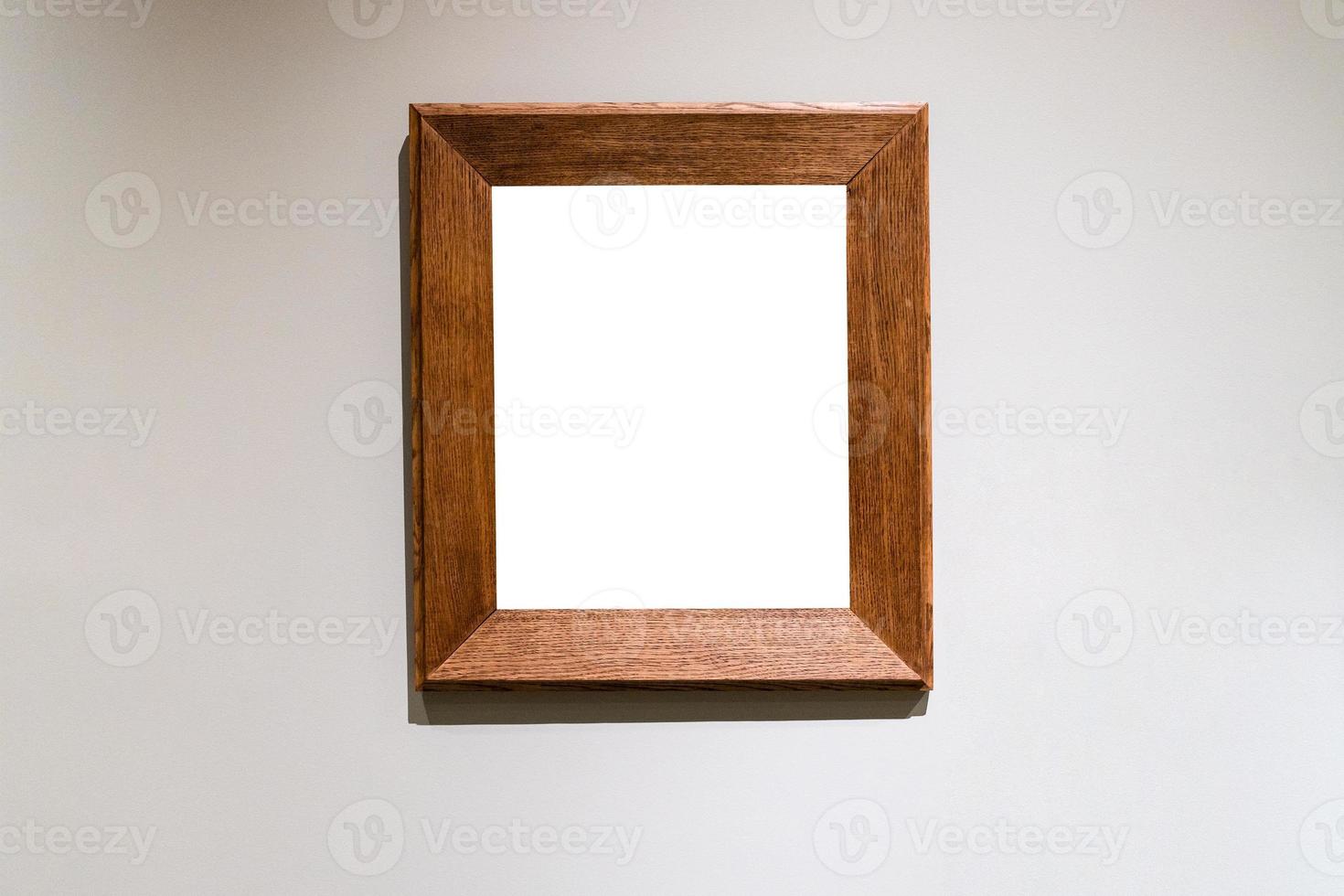 piatto largo verticale di legno immagine telaio su parete foto