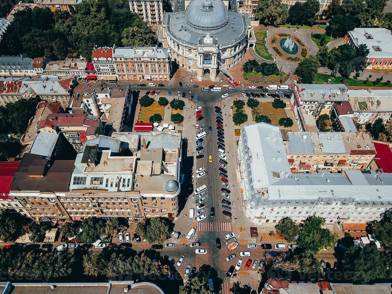 foto di un' grande città a partire dal un' a volo d'uccello Visualizza.