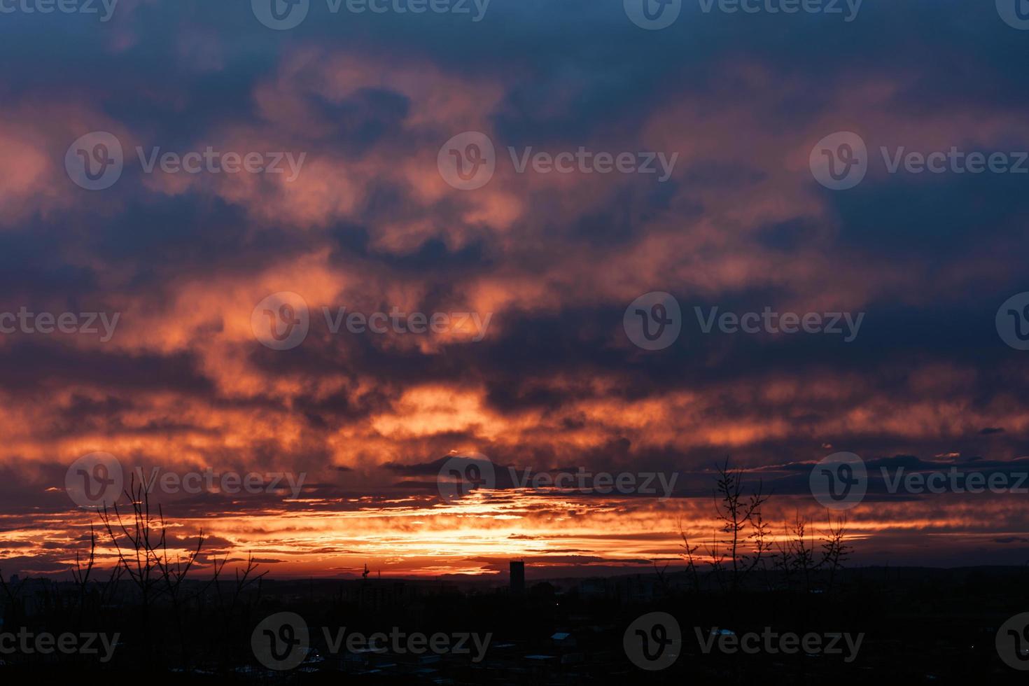 sfondo del cielo al tramonto. foto