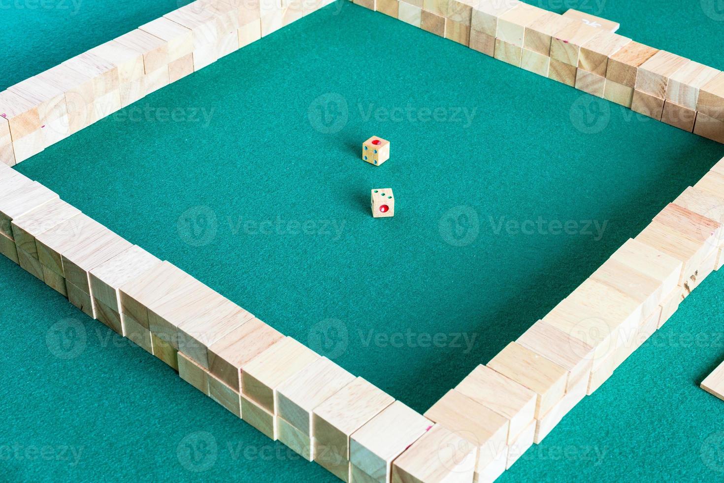 di partenza posizione di mahjong tavola gioco foto