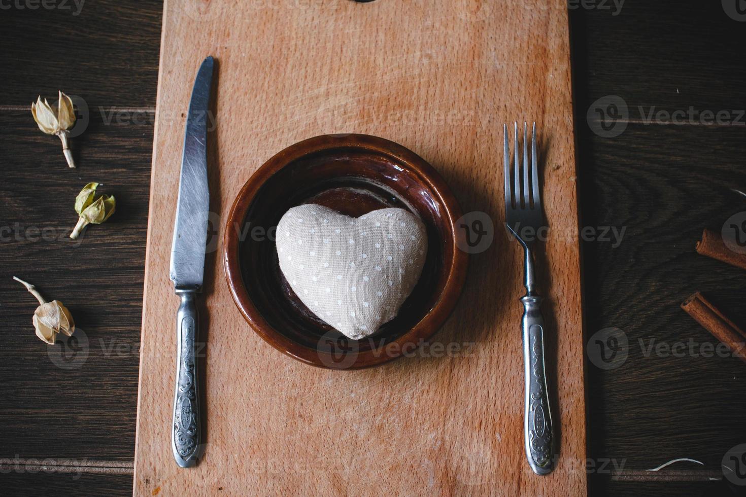 affascinante regalo per San Valentino giorno su un' pranzo foto