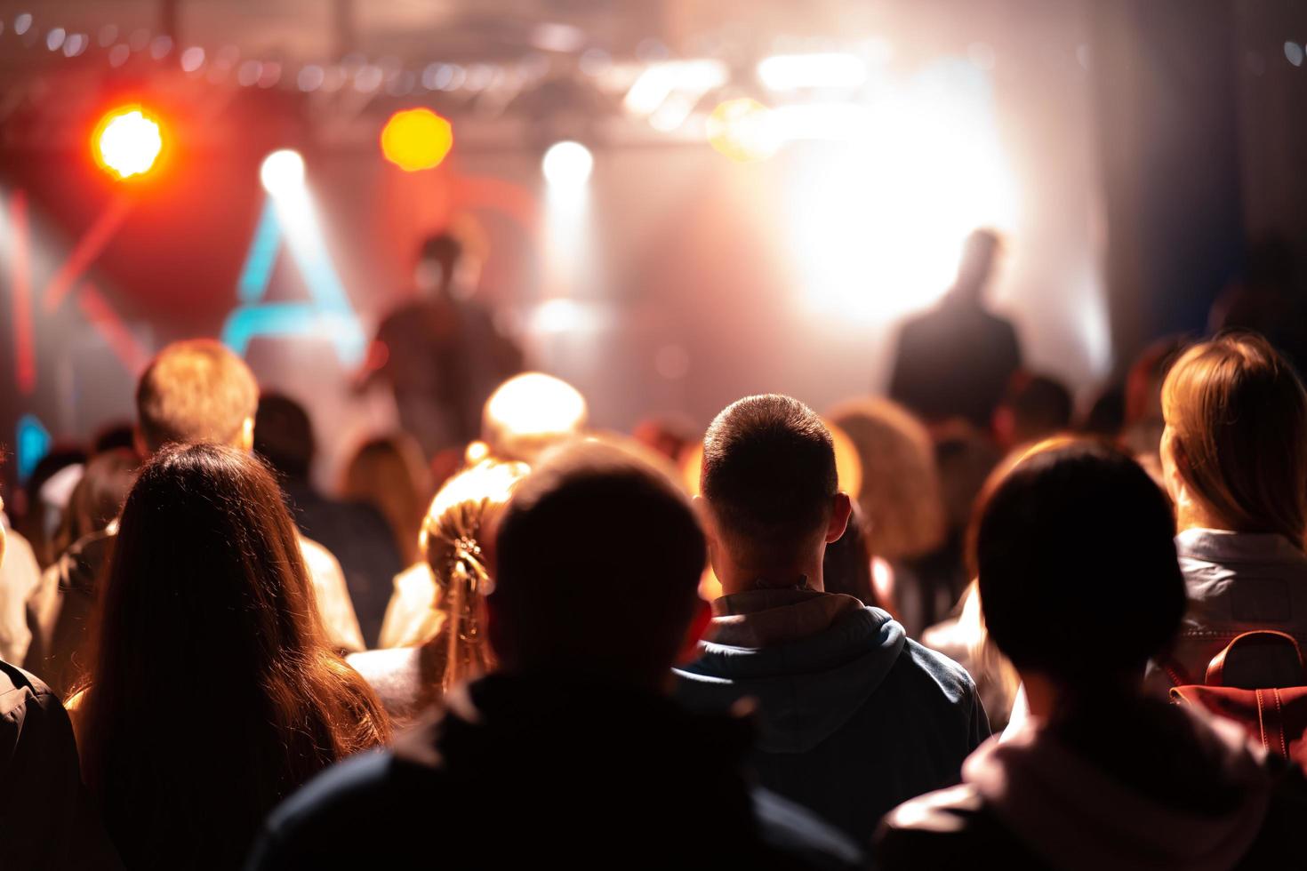 foto di molti persone godendo roccia concerto nel discoteca