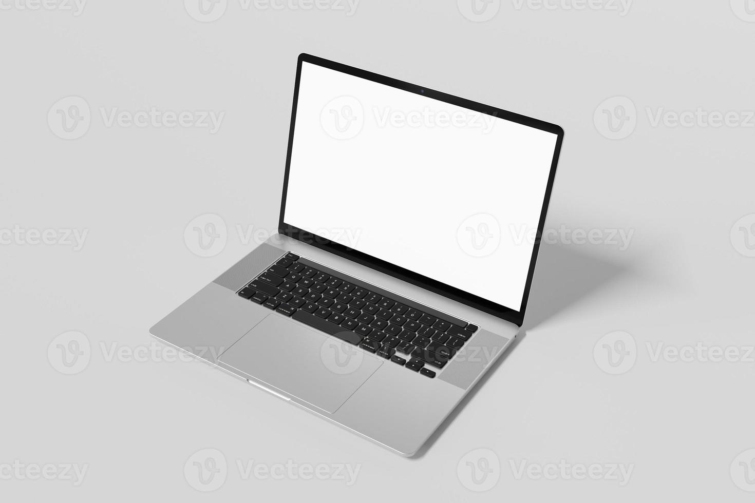 il computer portatile schermo vuoto modello foto