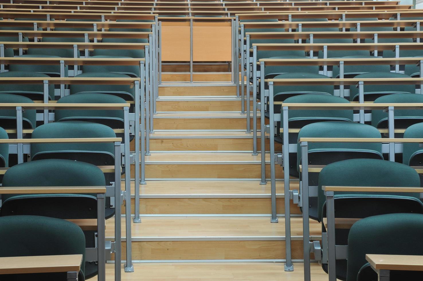 Università aula sedia foto