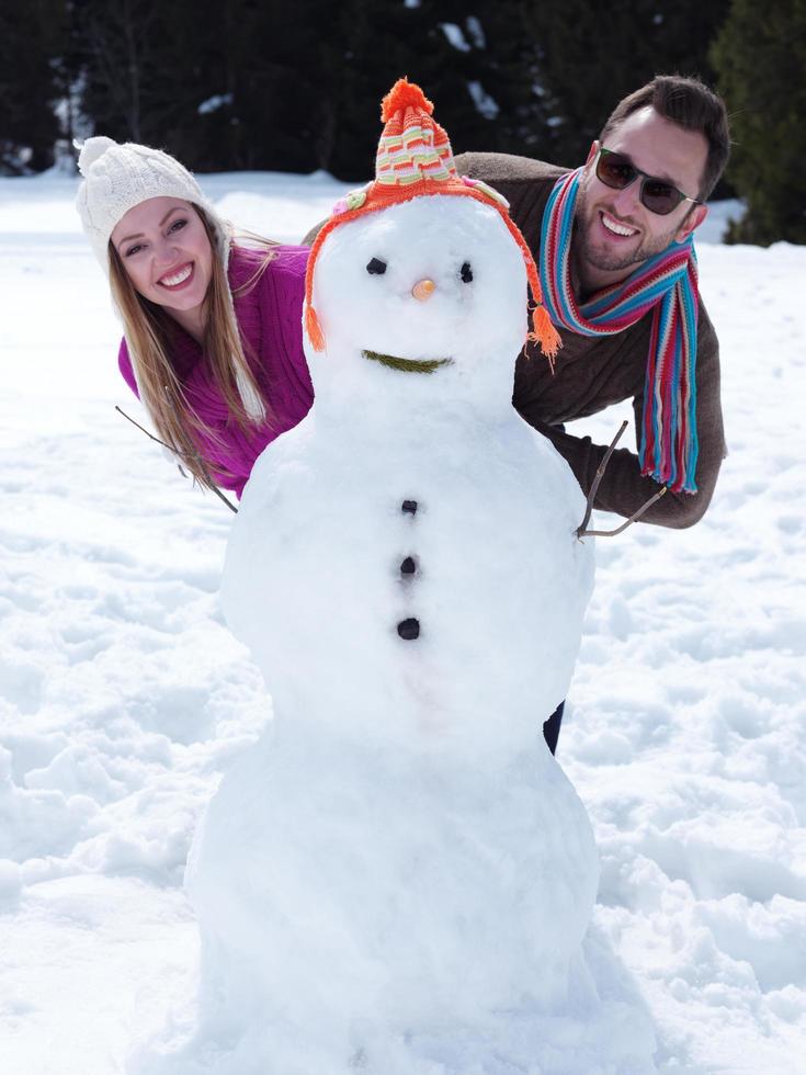 inverno famiglia divertimento foto