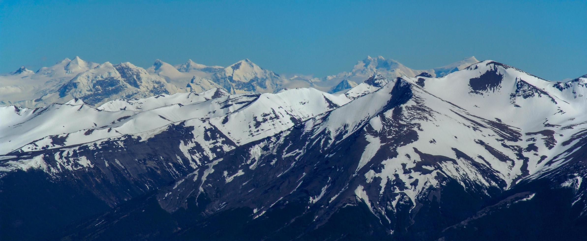 ande montagna gamma a los glaciare nazionale parco, argentina foto