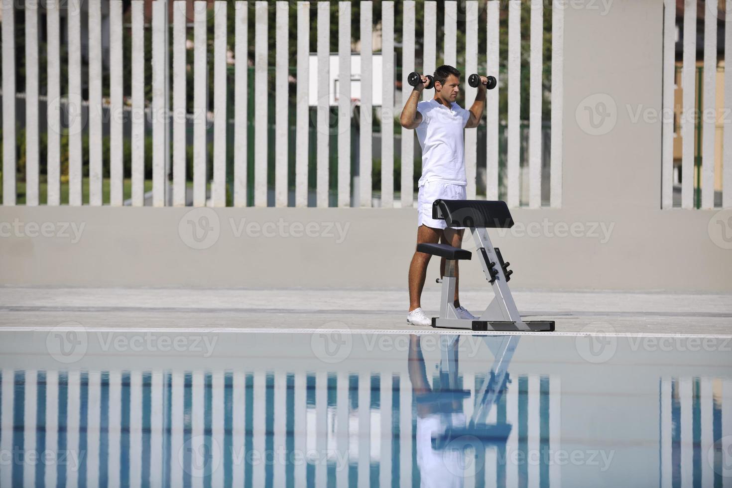 esercizio di piscina foto