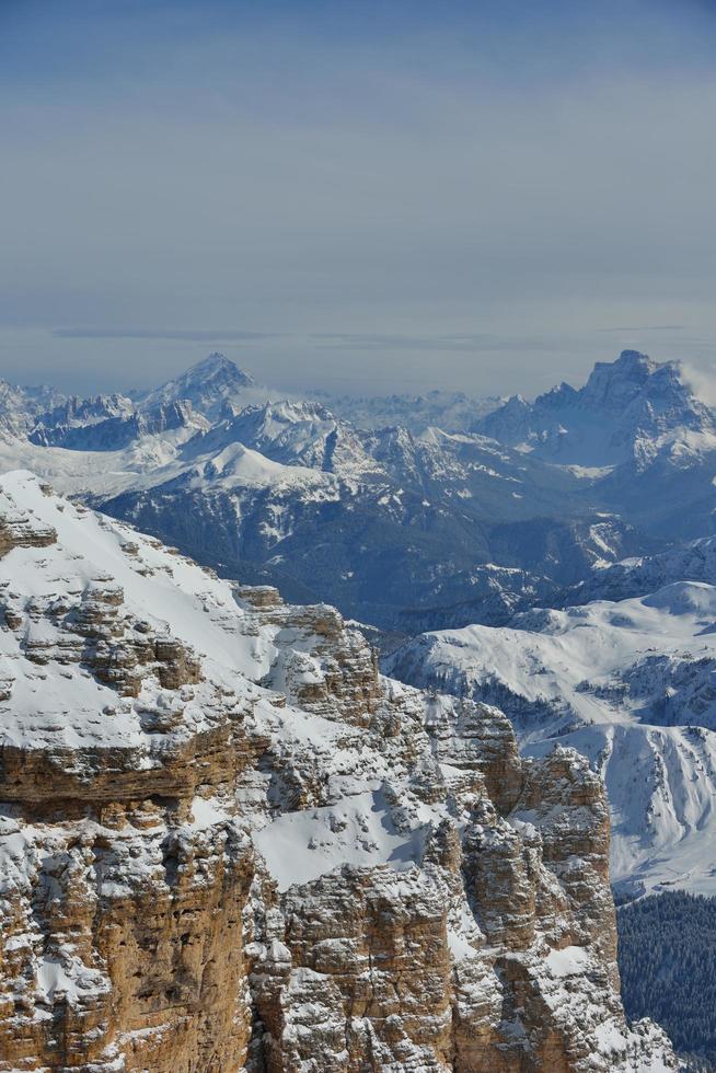 natura invernale di montagna foto