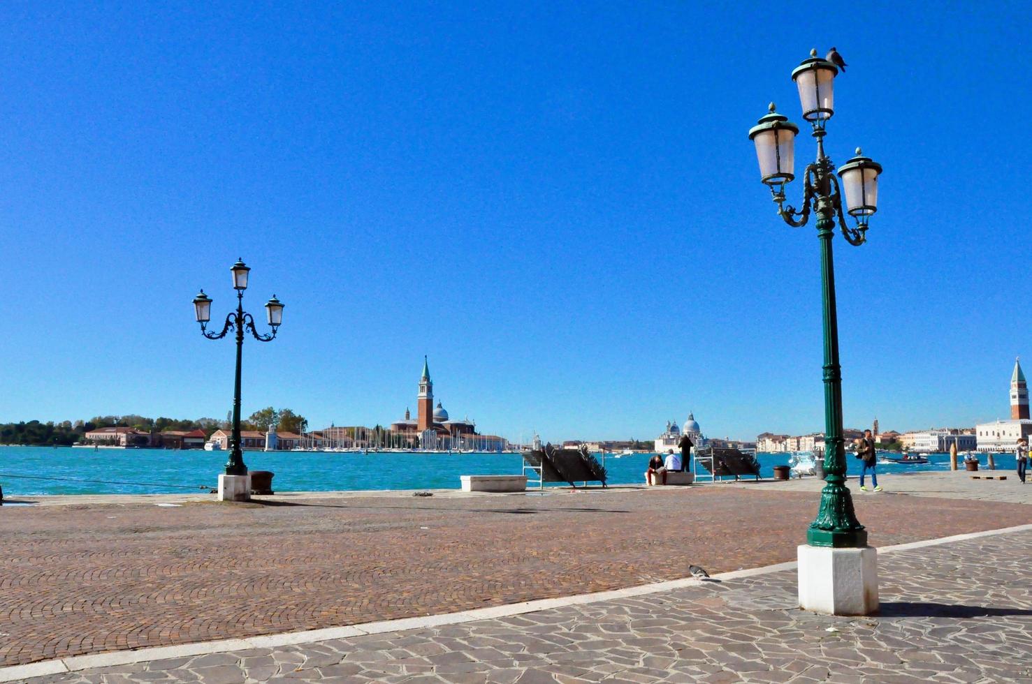 Venezia città panorama a partire dal grande acqua Visualizza. Italia foto