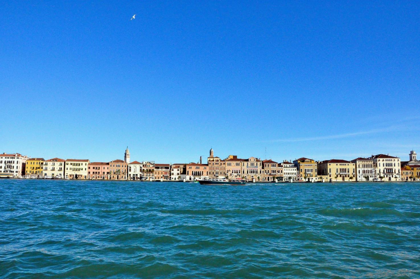 Venezia città panorama a partire dal grande acqua Visualizza. Italia foto