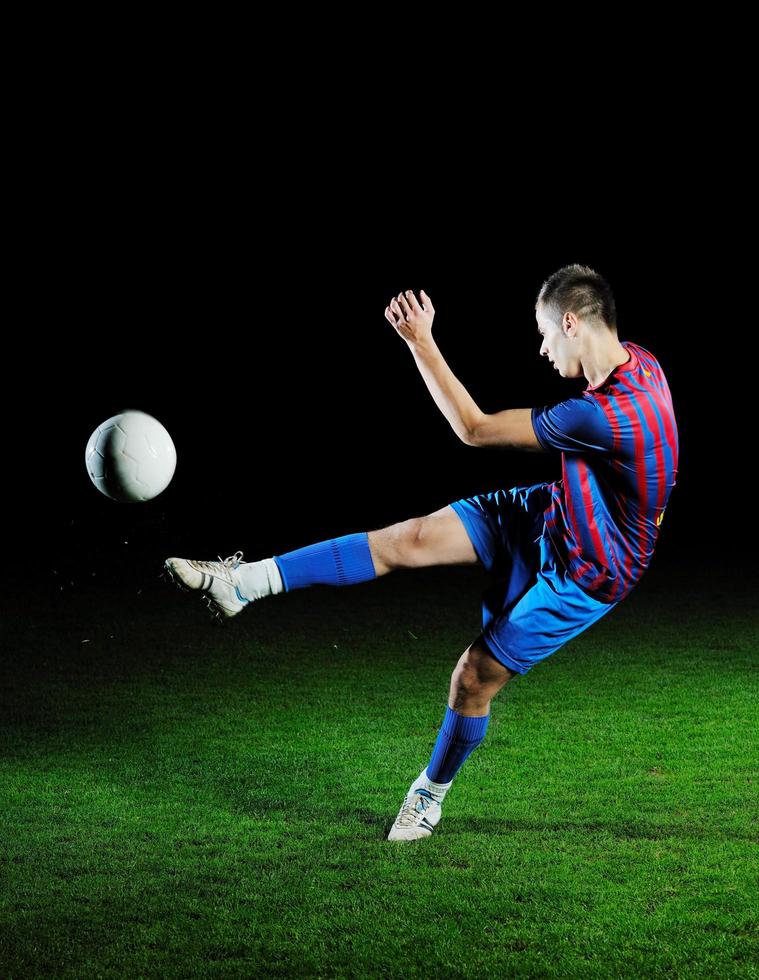 calcio giocatore nel azione foto