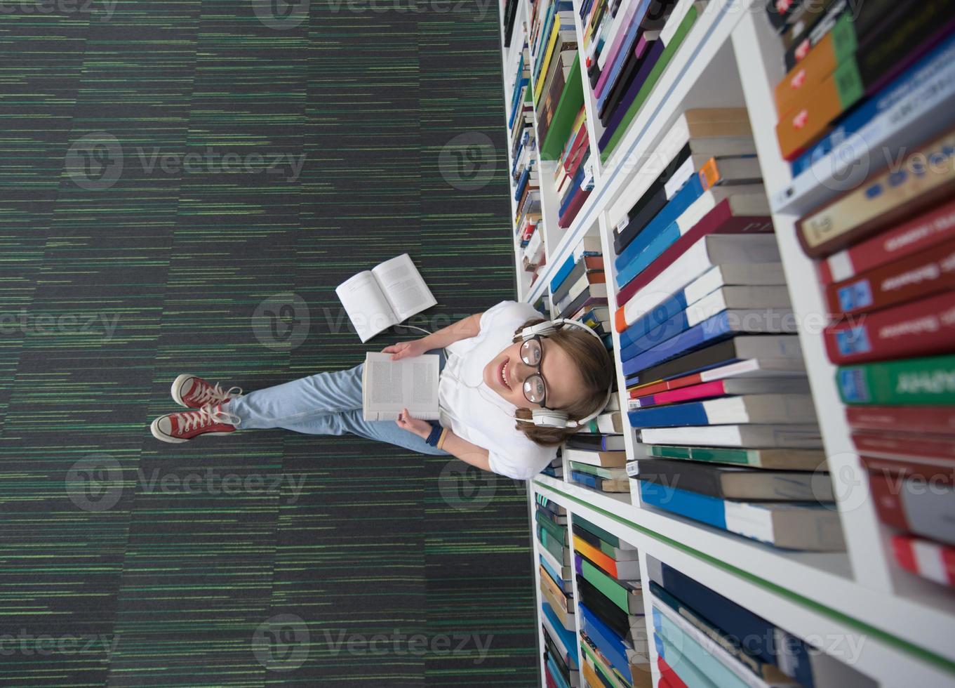 biblioteca studia concetto foto