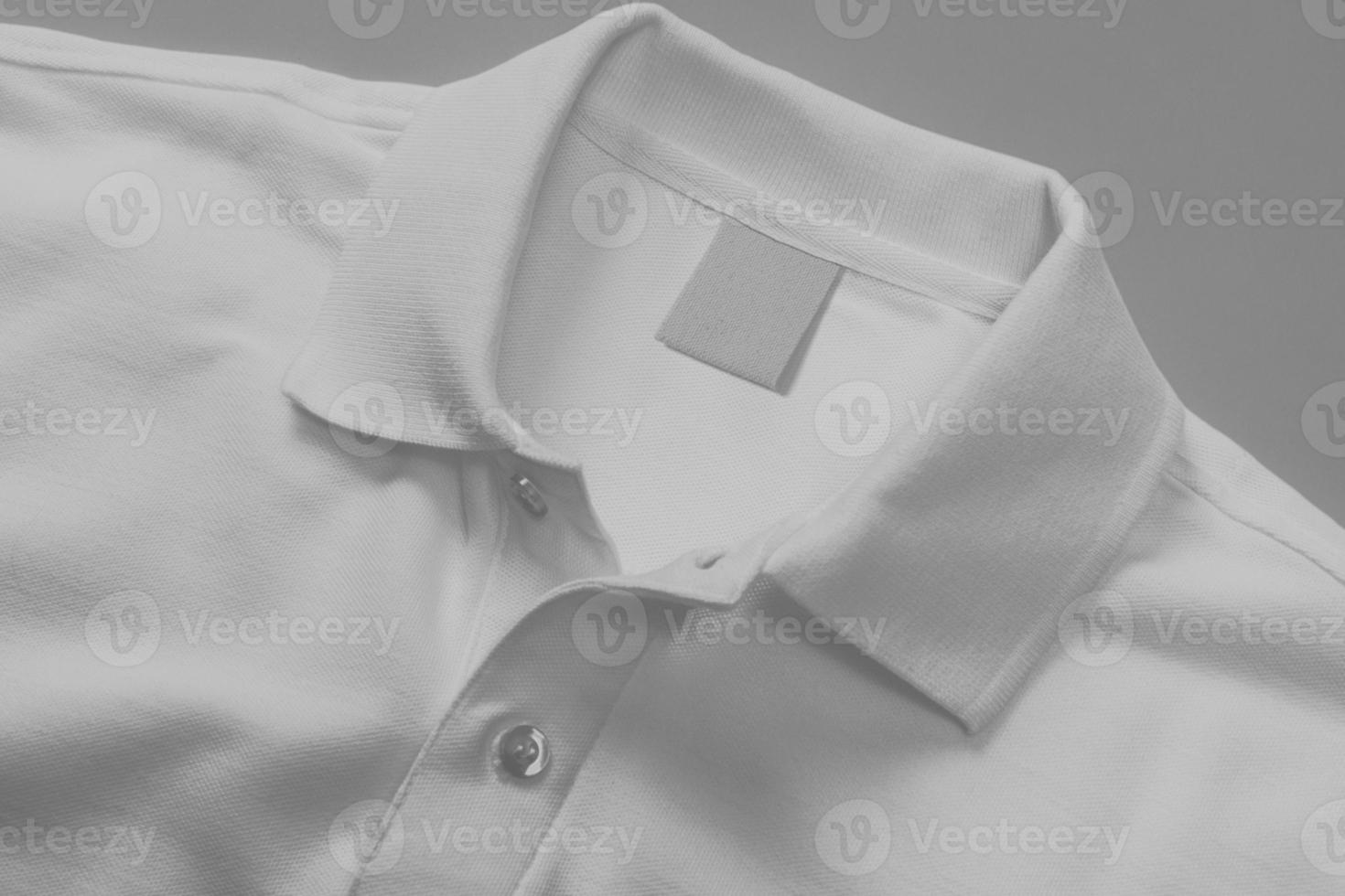 logo modello polo camicia collo etichetta con copia spazio per il tuo logo o grafico design foto