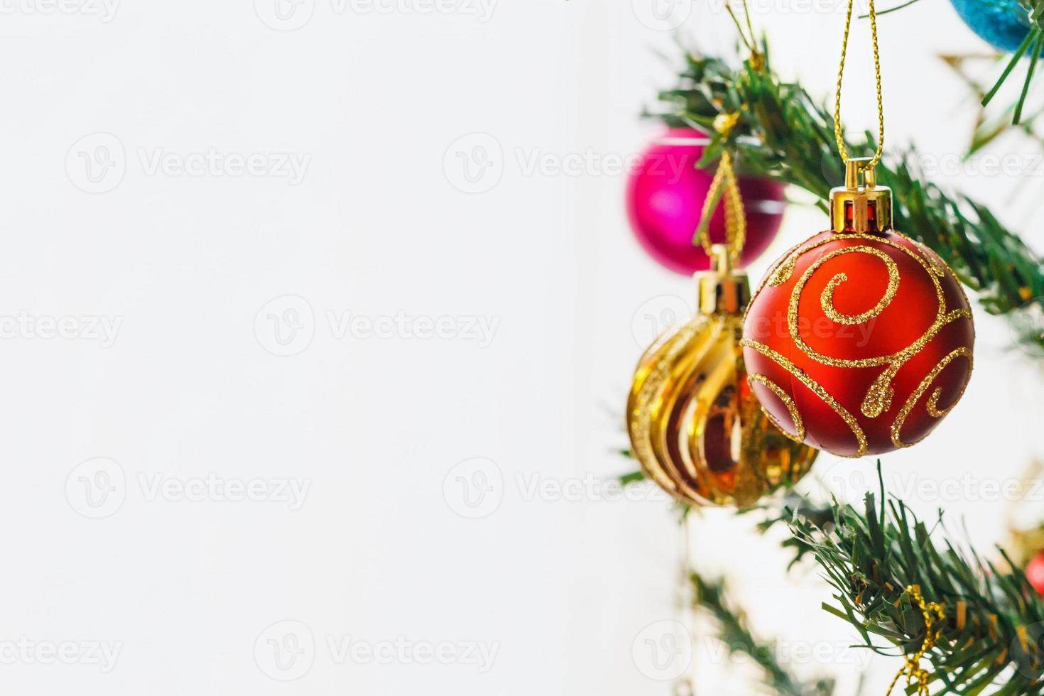 Natale ornamenti vicino su foto