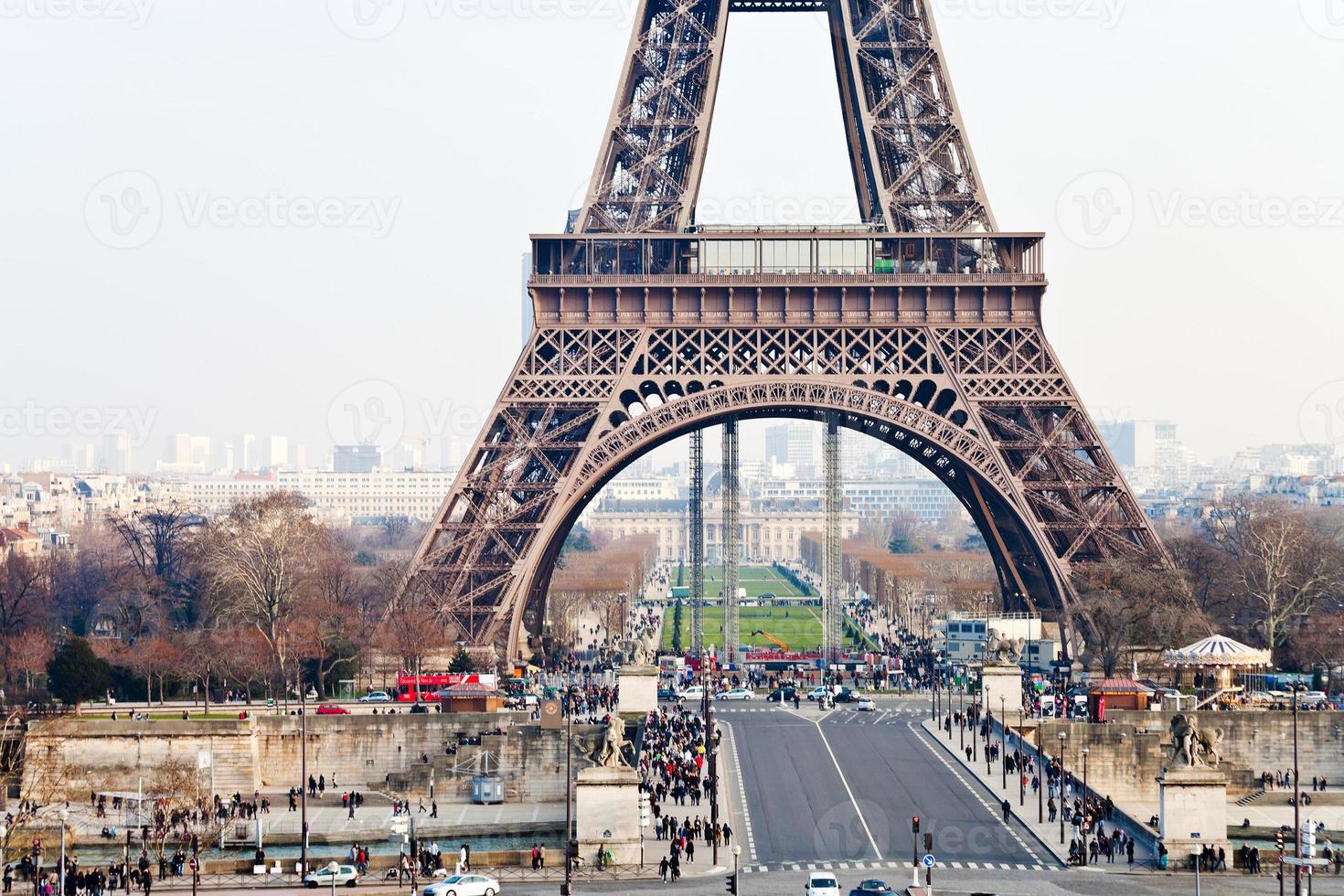 pont d iena e eiffel Torre nel Parigi foto