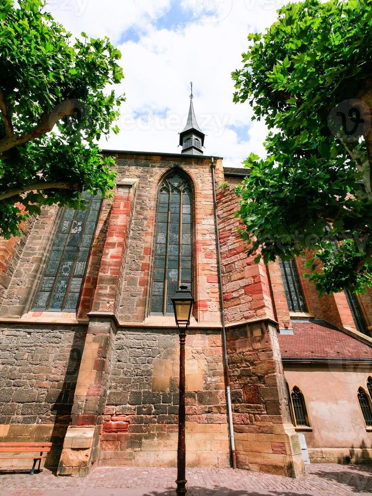 lato Visualizza di domenicano Chiesa nel colmar città foto