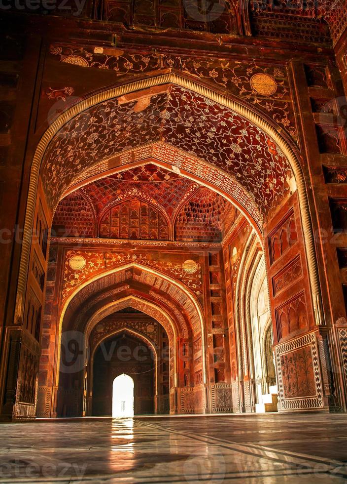 moschea al Taj Mahal. Agra, Uttar Pradesh, India foto