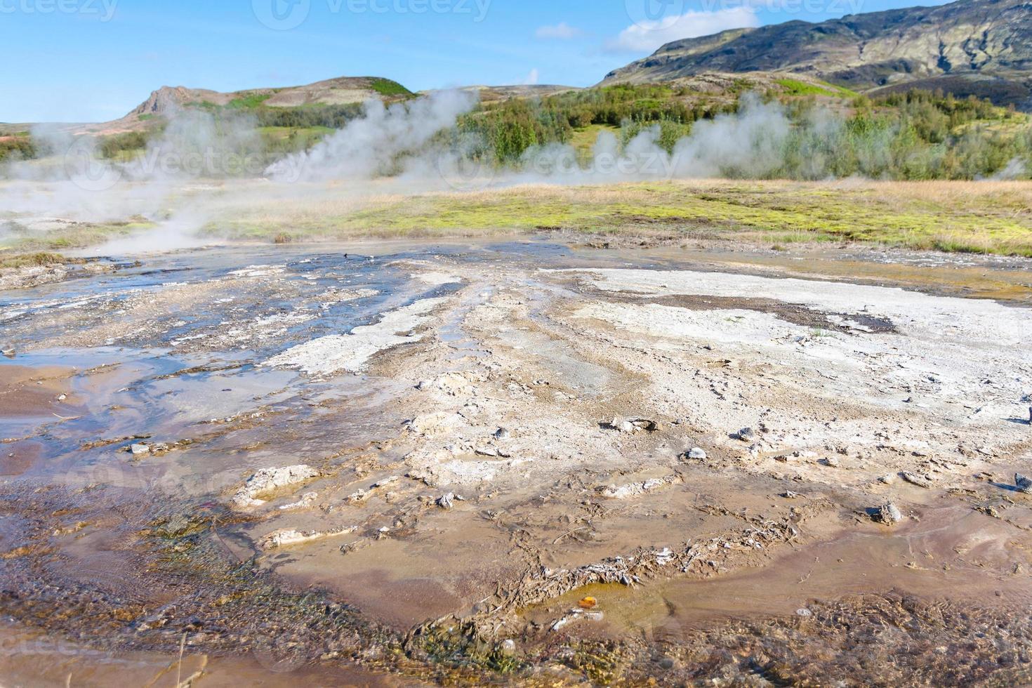 terra superficie nel haukadalur caldo primavera la zona foto