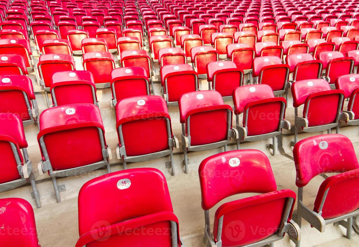 vuoto posti a sedere nel stadio foto