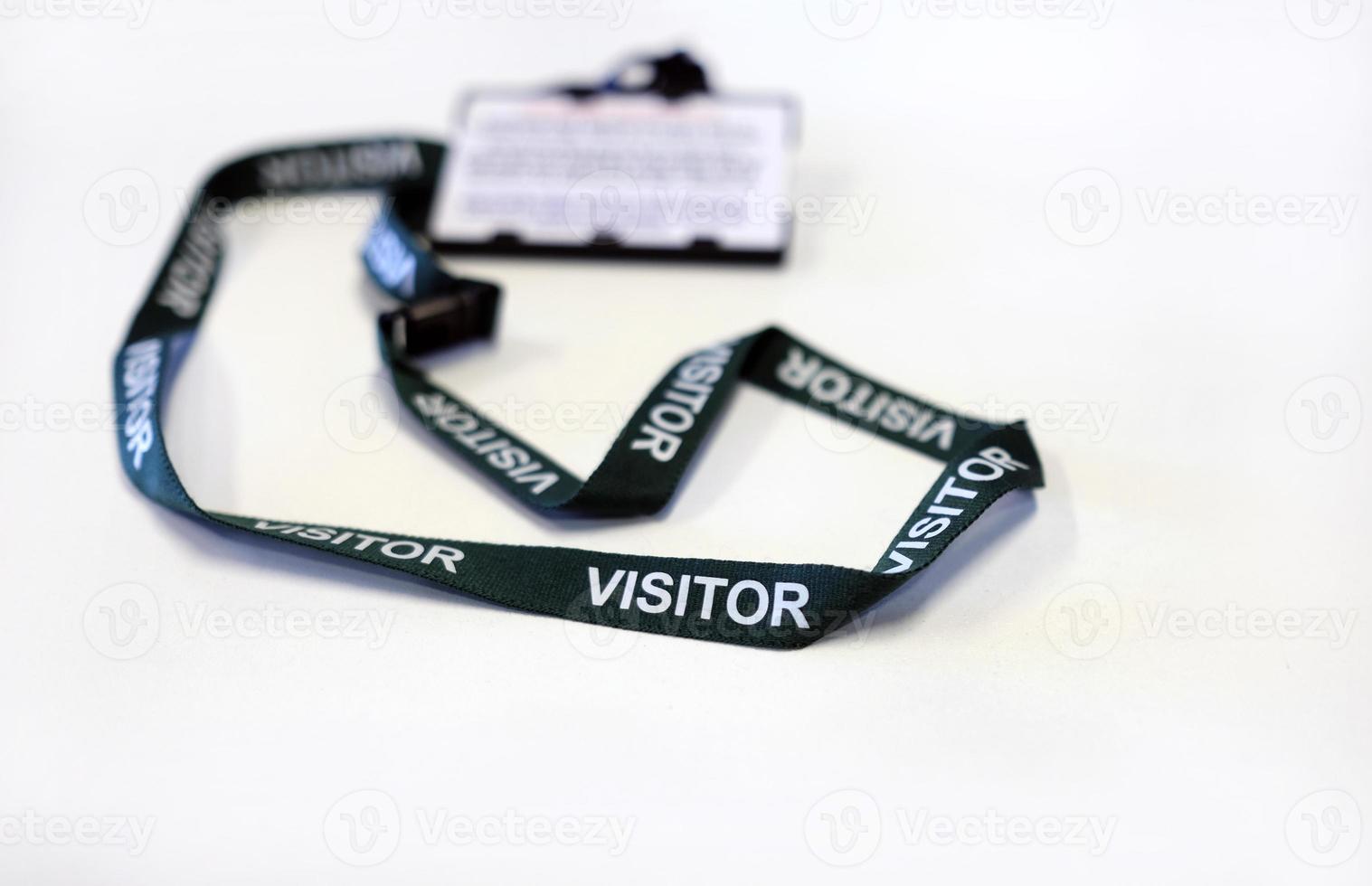 visitatore distintivo a un ufficio foto