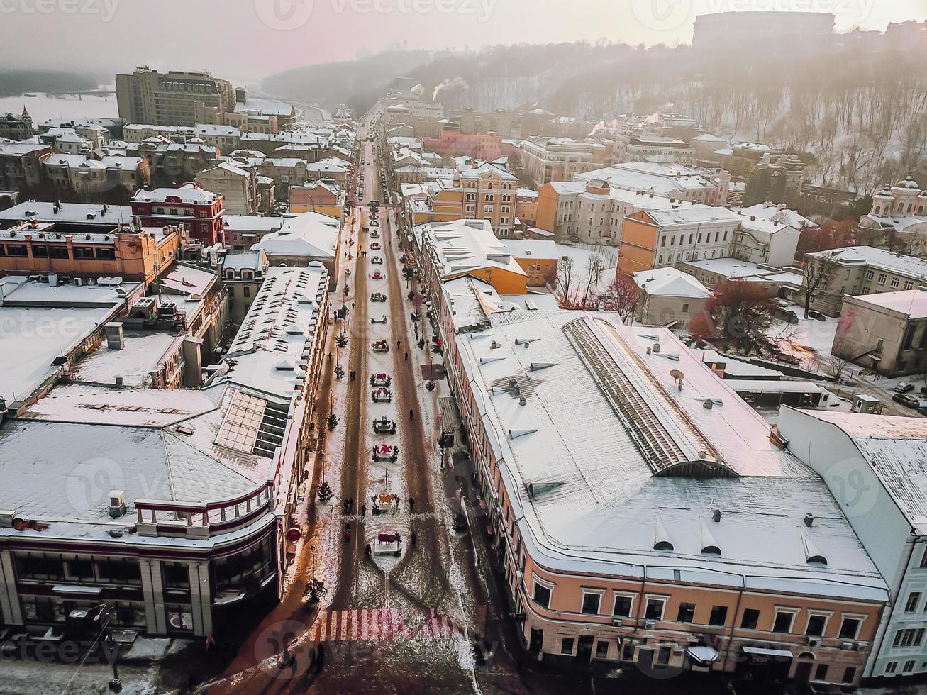 kontraktova piazza su podil nel kiev, aereo Visualizza foto