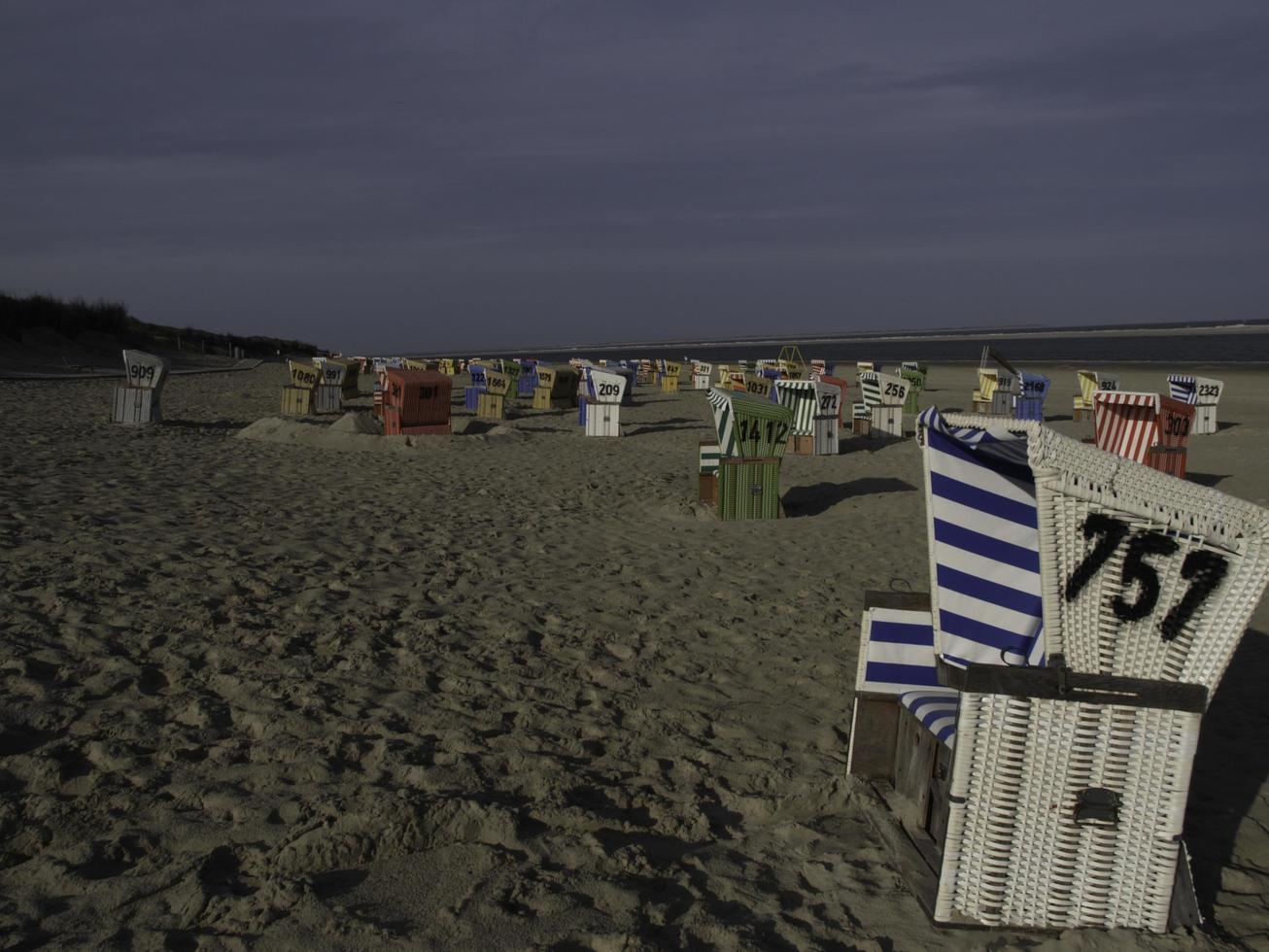 isola di langeoog nel mare del nord foto