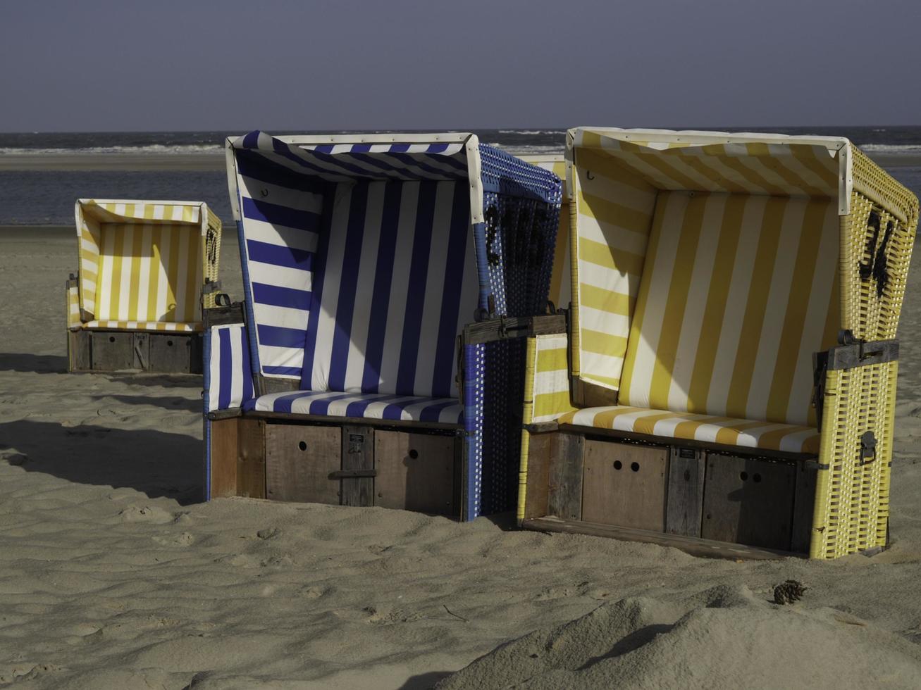 isola di langeoog nel mare del nord foto