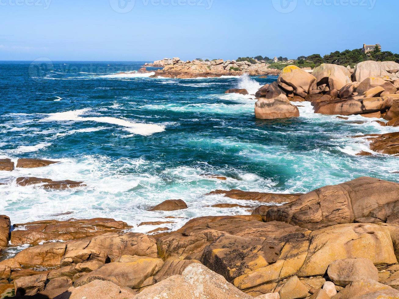 costa di inglese canale nel plomanac'h luogo foto