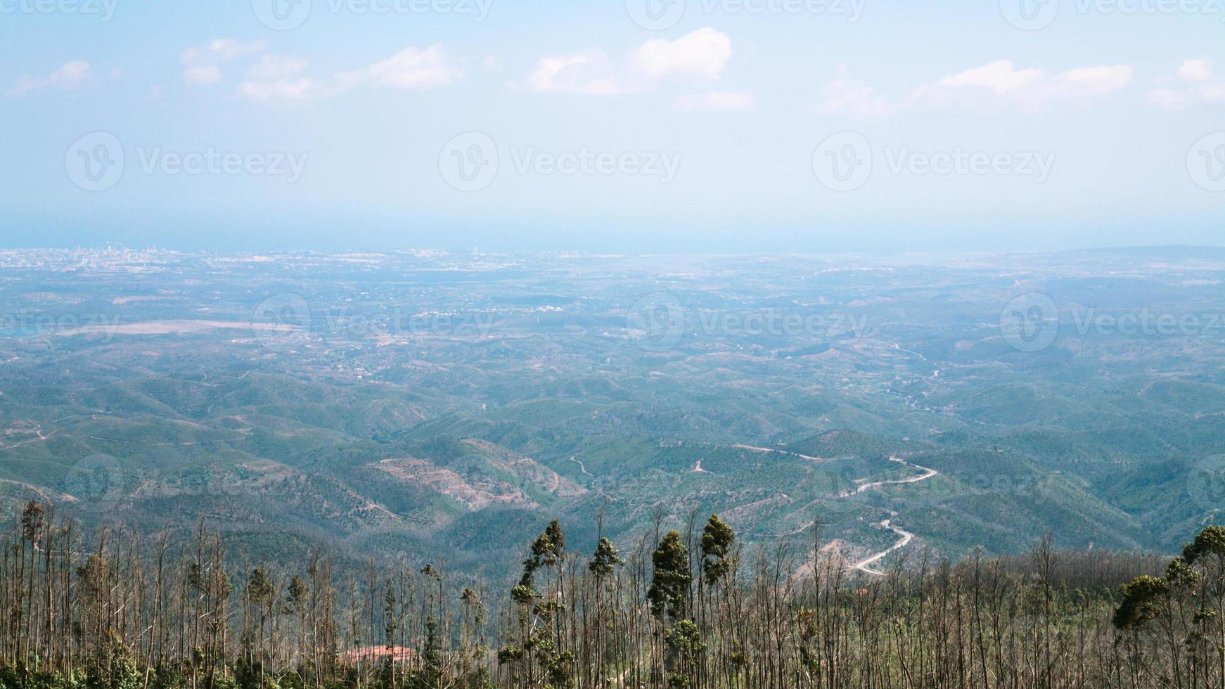 panoramico Visualizza di serra de monchique nel Portogallo foto