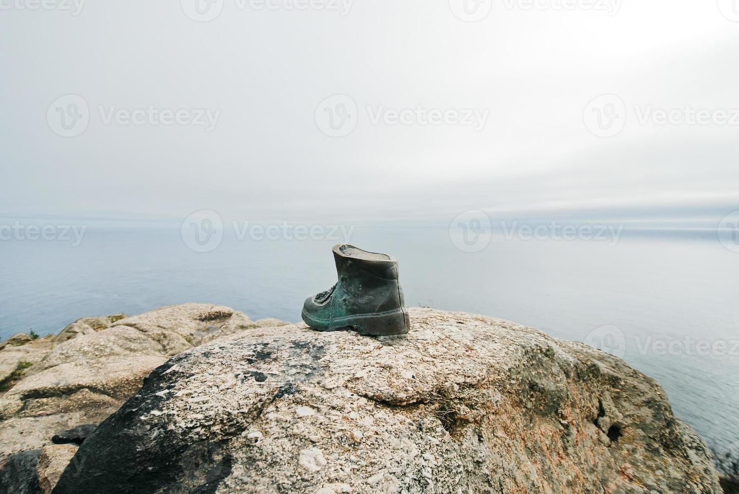 del pellegrino stivale su capo finisterre foto