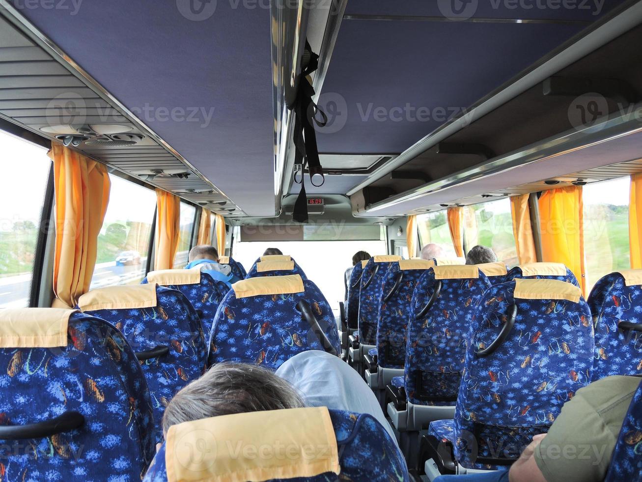 turista durante autobus giro foto