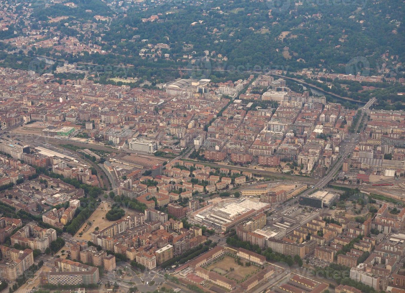 veduta aerea di torino foto