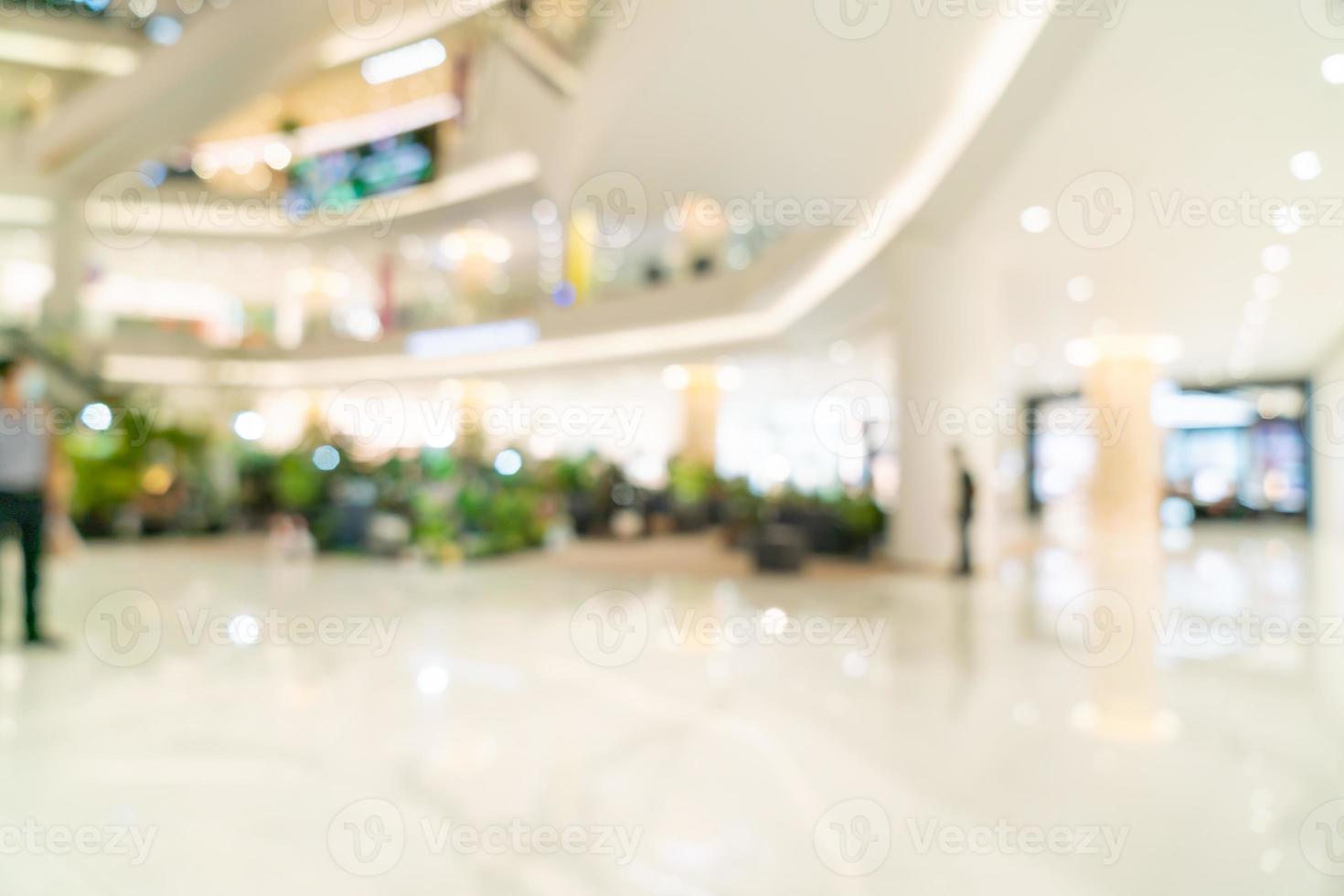sfocatura astratta e centro commerciale di lusso sfocato e negozio al dettaglio per lo sfondo foto