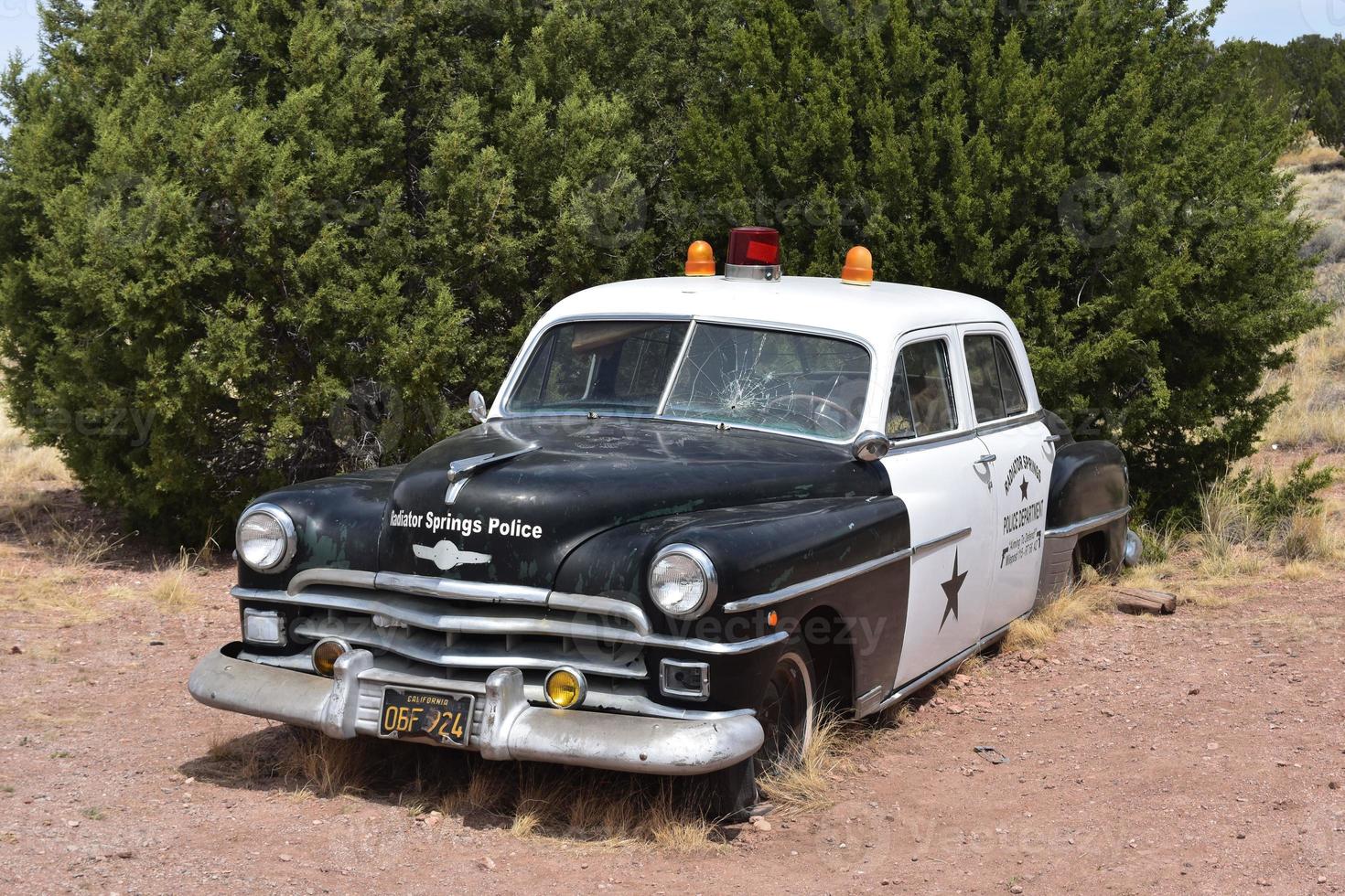 antico termosifone molle polizia auto nel Arizona foto