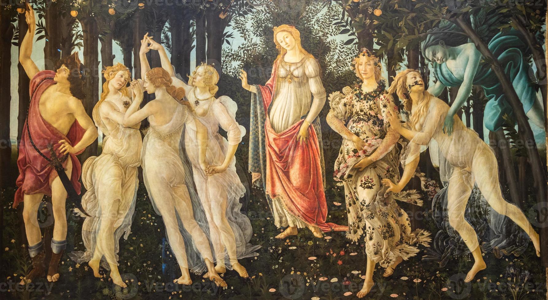 Alessandro botticelli - molla, 1480. Rinascimento arte nel uffizi Museo foto