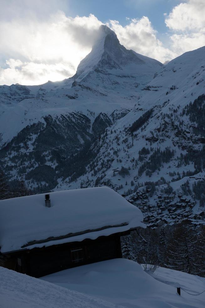 Cervino di montagna zermatt svizzera foto