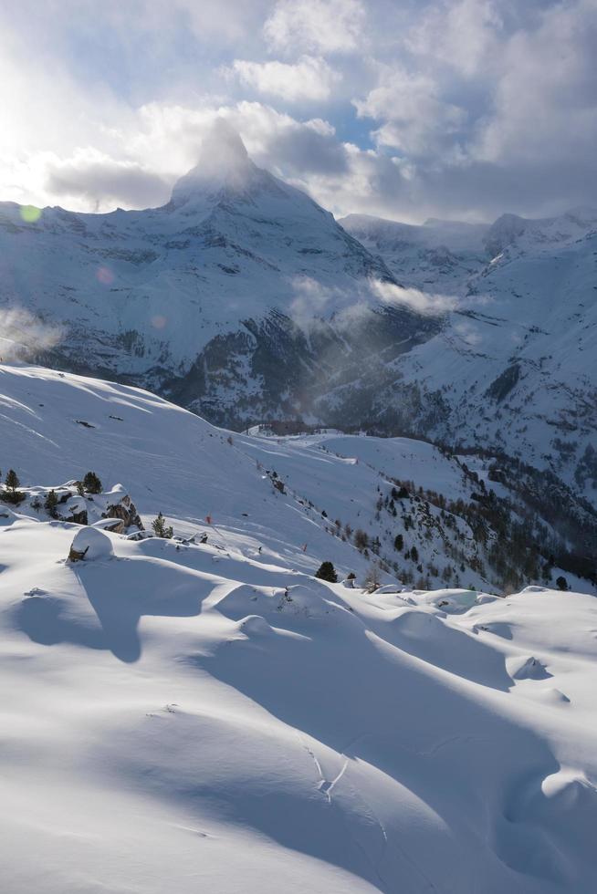 Cervino di montagna zermatt svizzera foto