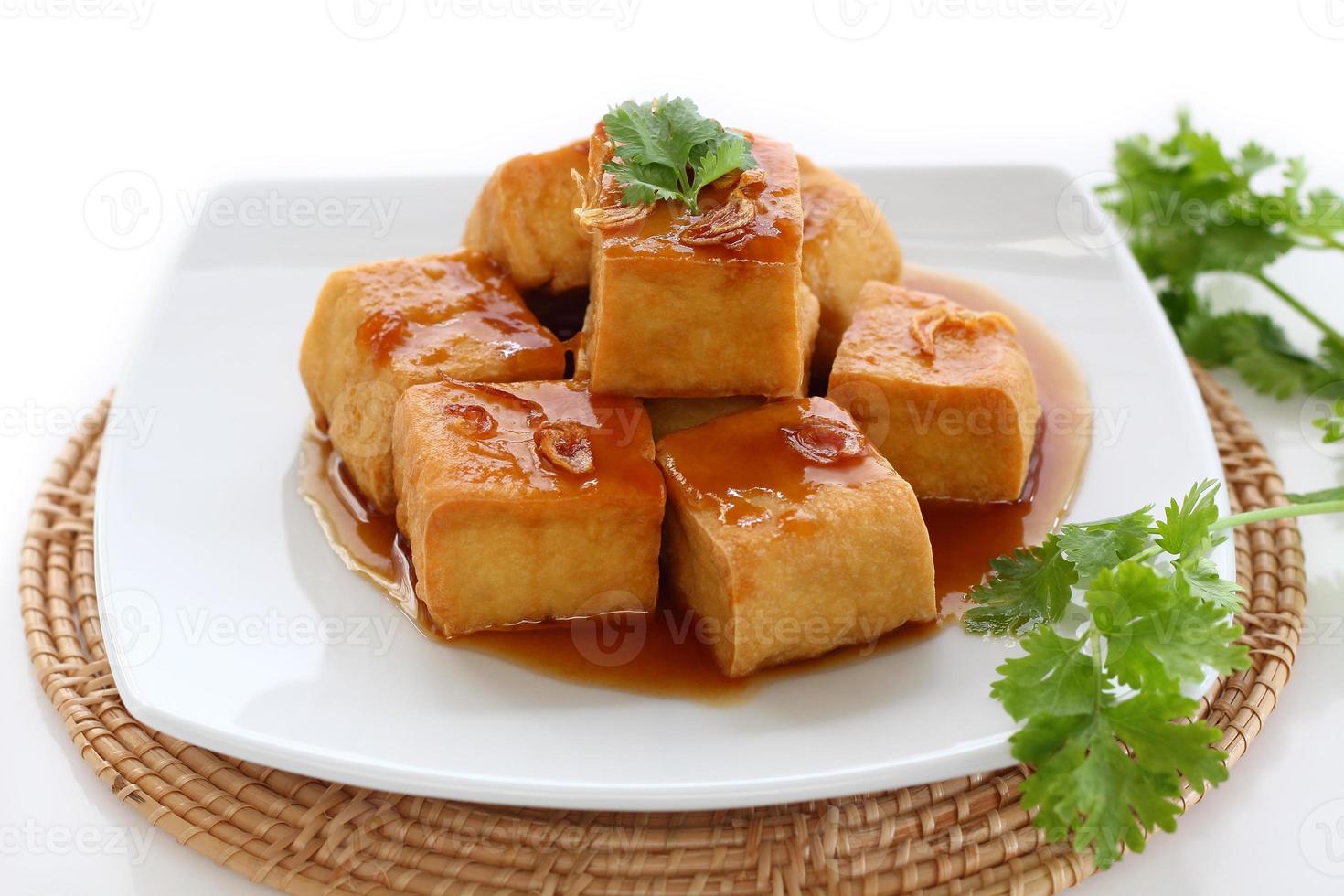 dolce e acida tofu. foto