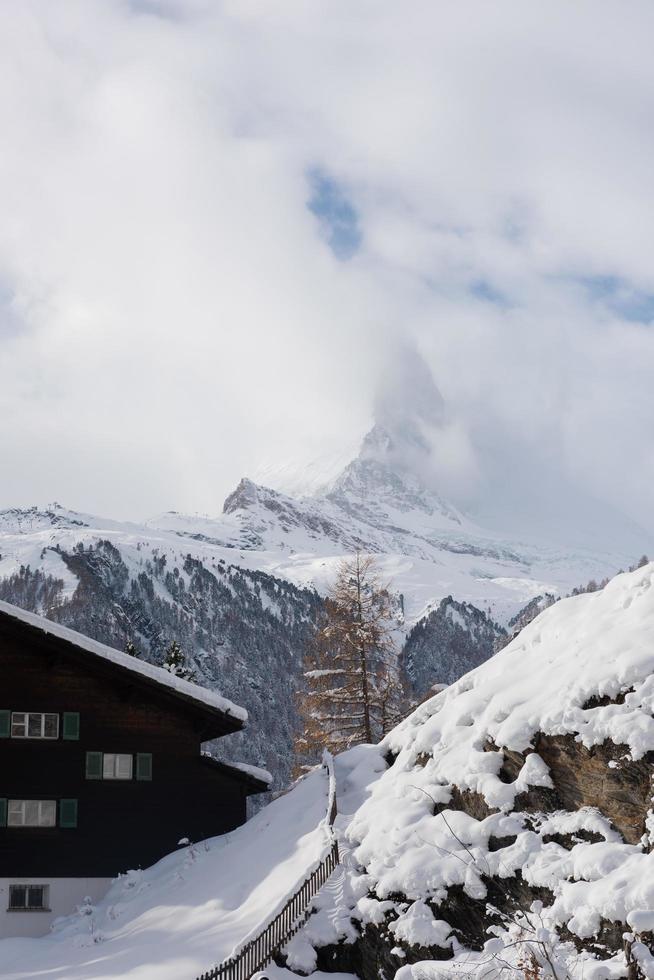 Cervino di montagna zermatt svizzera foto