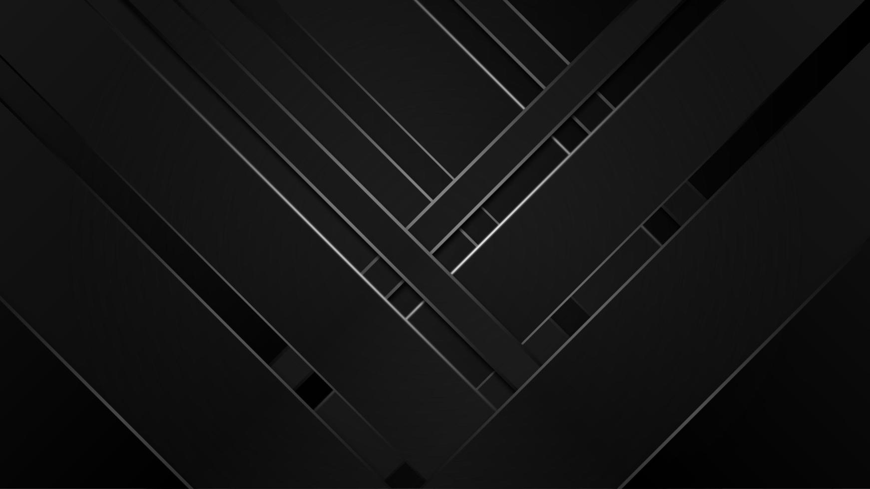 sfondo geometrico astratto nero. concetto di forma moderna foto