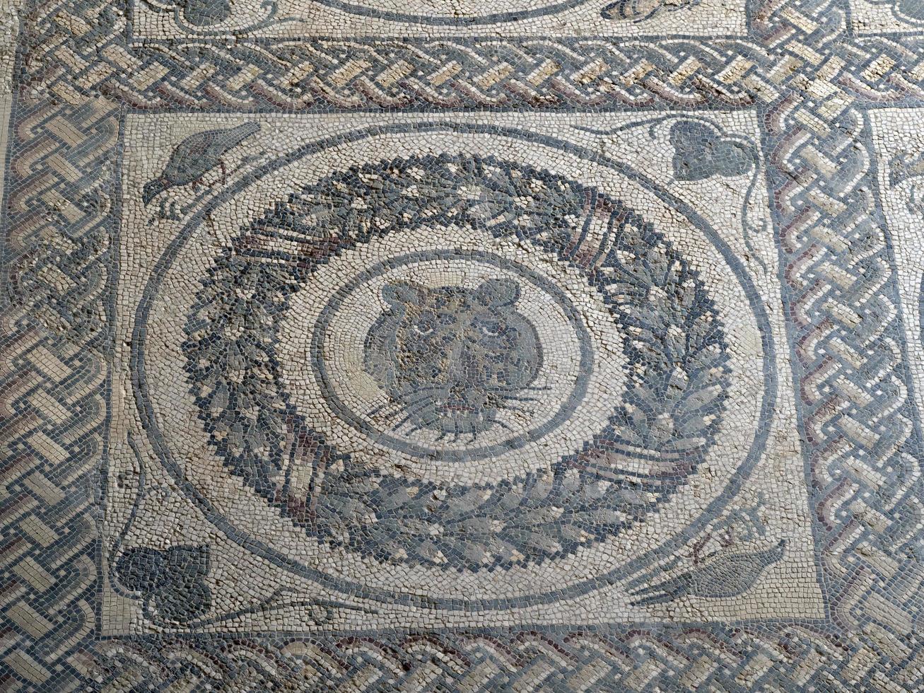 antico romano mosaico di villa del casale, sicilia foto