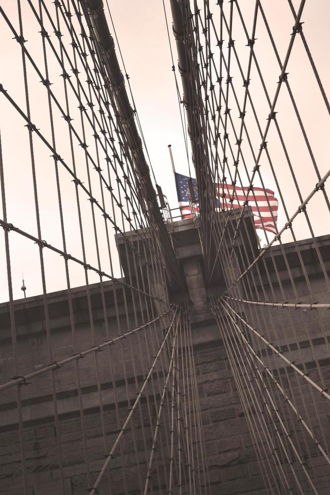 ponte di brooklyn di new york city usa foto