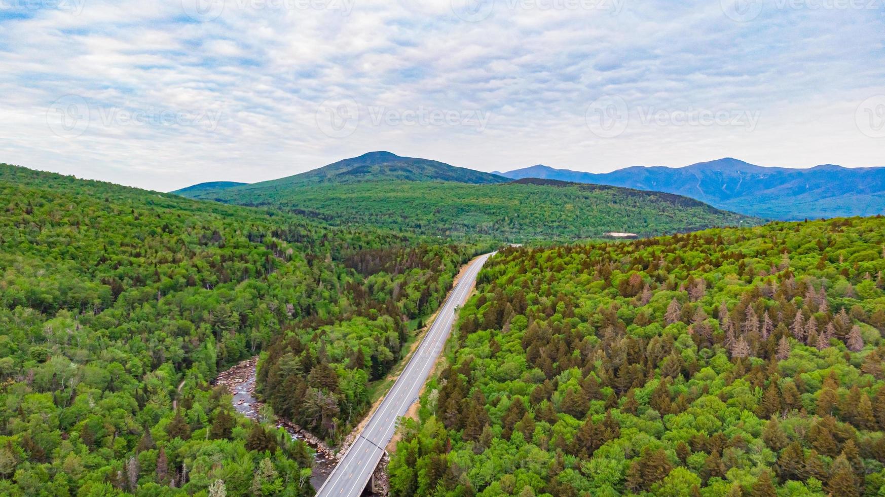 strada verso Mount Washington, New Hampshire foto