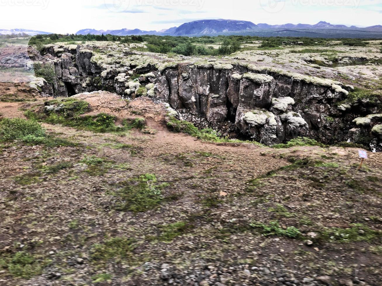 una vista dell'Islanda vicino a Reykjavik foto