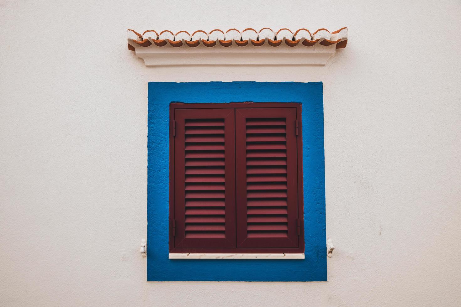 tradizionale portoghese finestra nel ericeira, Portogallo foto