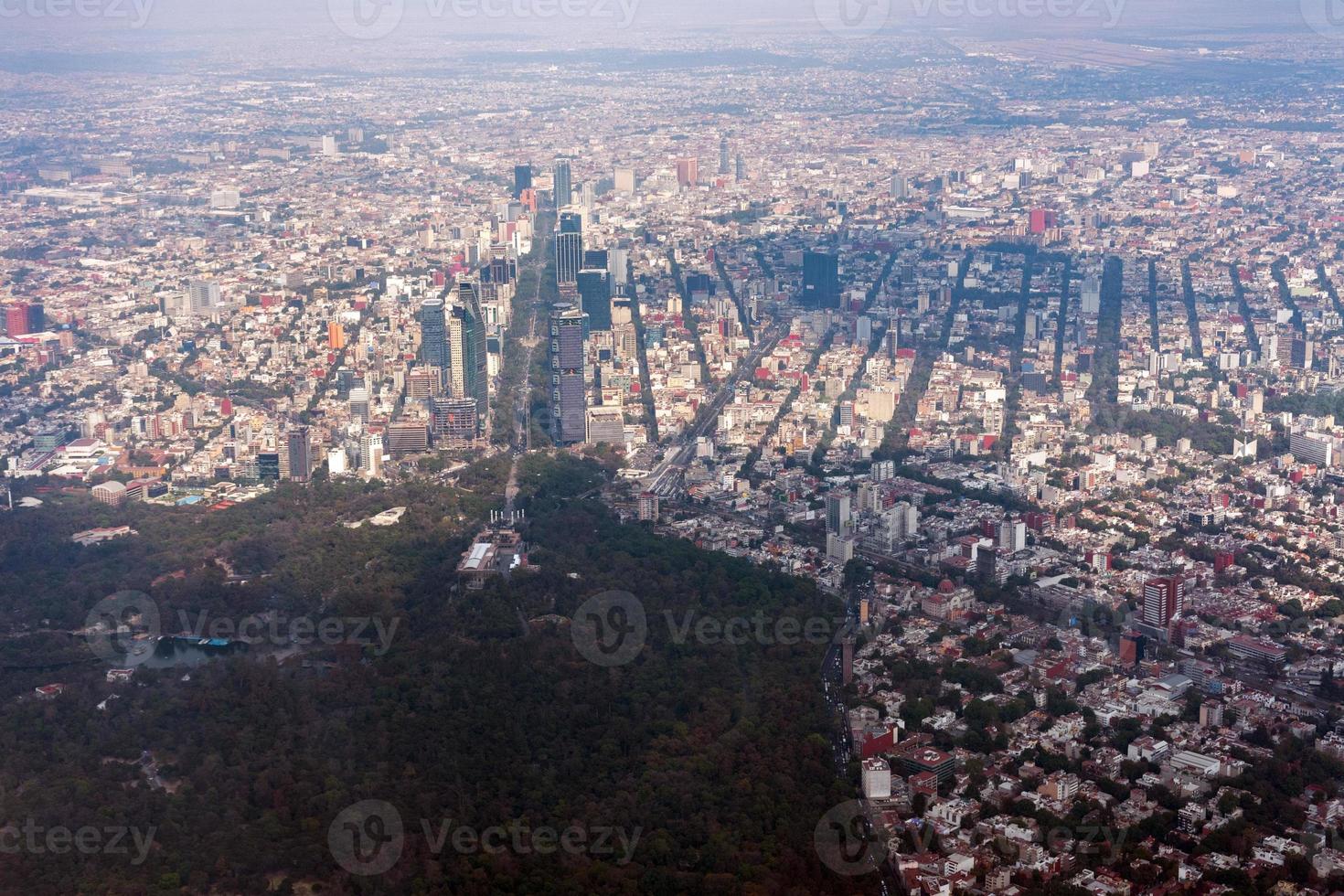 Messico città aereo Visualizza paesaggio urbano panorama foto